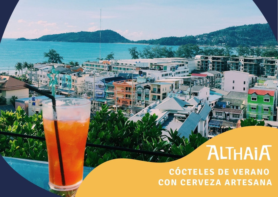 Cócteles de verano con cerveza artesana