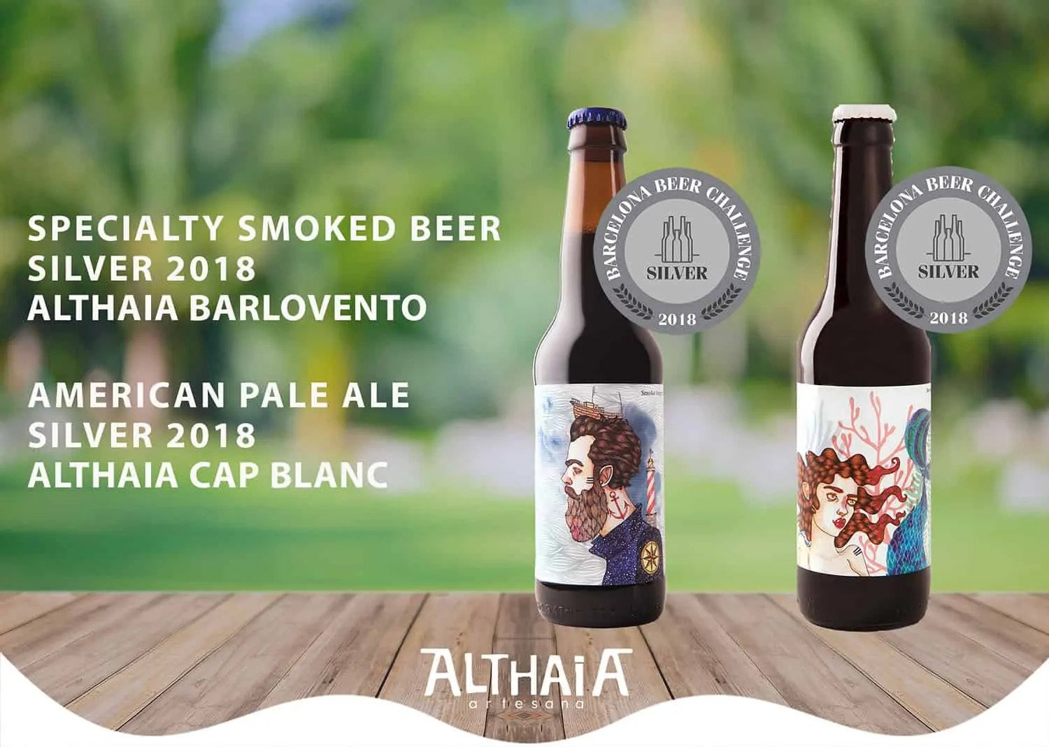 Althaia Artesana galardonada con 2 platas en el Barcelona Beer Challenge