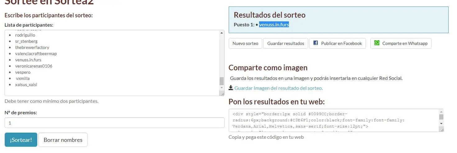 ¡Ya tenemos ganador del super sorteo Althaia Artesana!