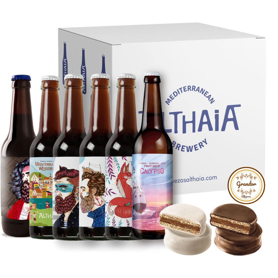 Pack Navideño Cervezas Althaia & Alfajores Gandor